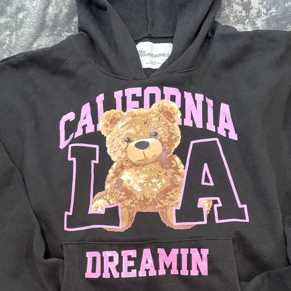 Set🖤No Boundaries California LA  Dreamin Black Hoodie/ Sweatpants Set - Picture 4 of 12